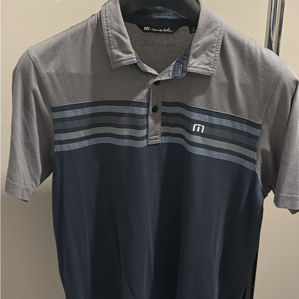 Travis Mathew Striped Polo